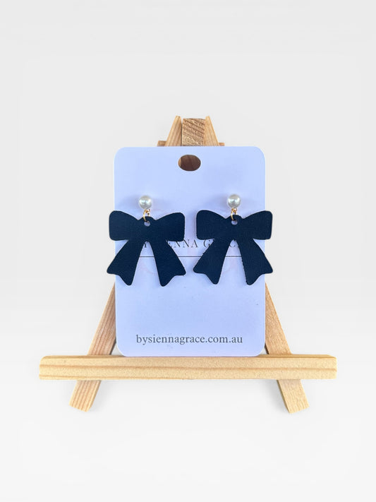 Pearl Bow Drops - Sienna Sews