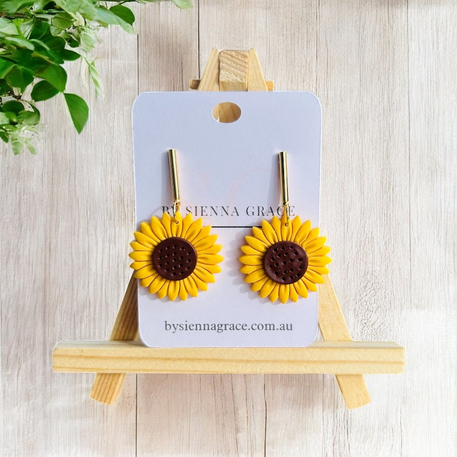 Sunflower Dangle Earrings