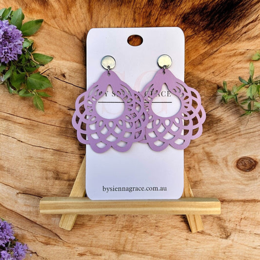 Lilac Detailed Boho Flower - Sienna Sews