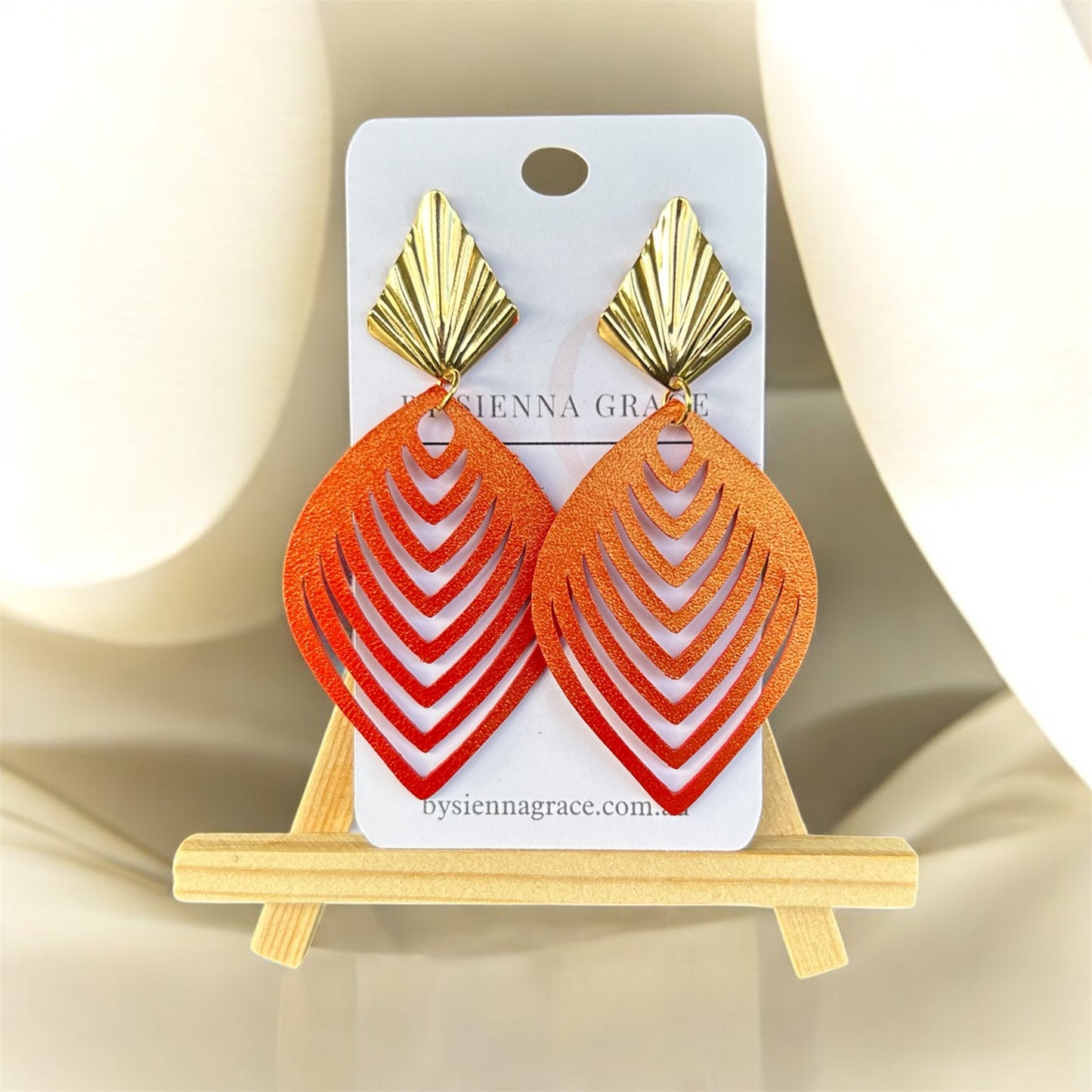 Lux Curve Drop Earrings