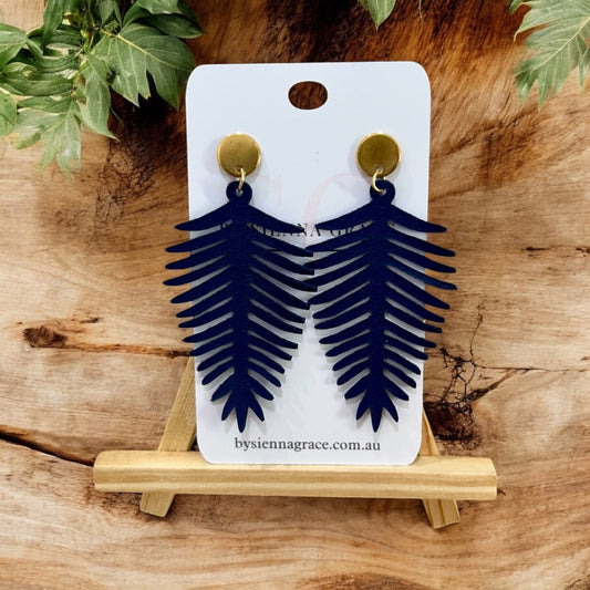 Abstract Leaf Earrings - Sienna Sews