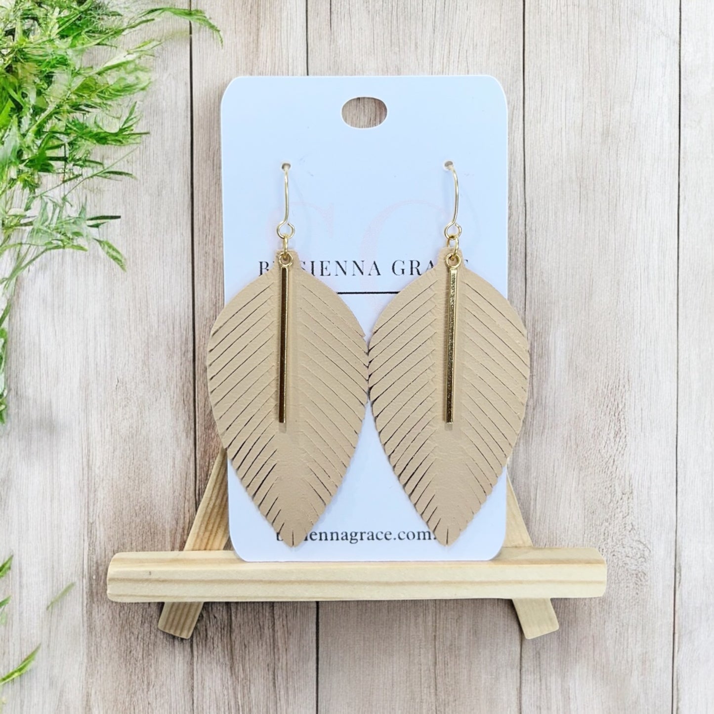 Elegant Fringe Leaf Earrings - Sienna Sews