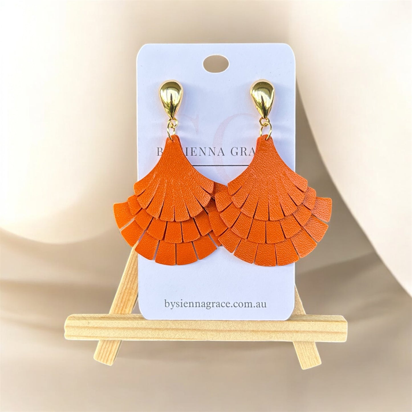 Triple Fan Earrings