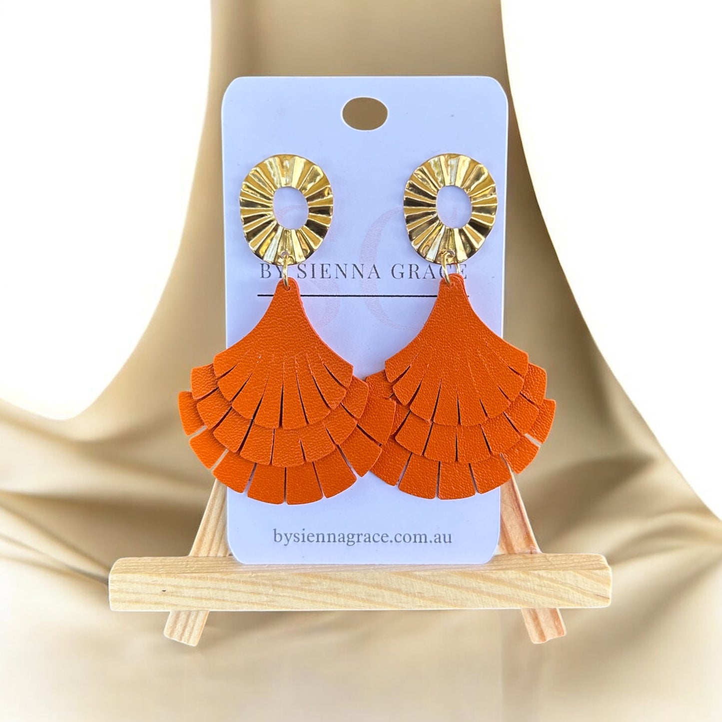 Triple Fan Earrings