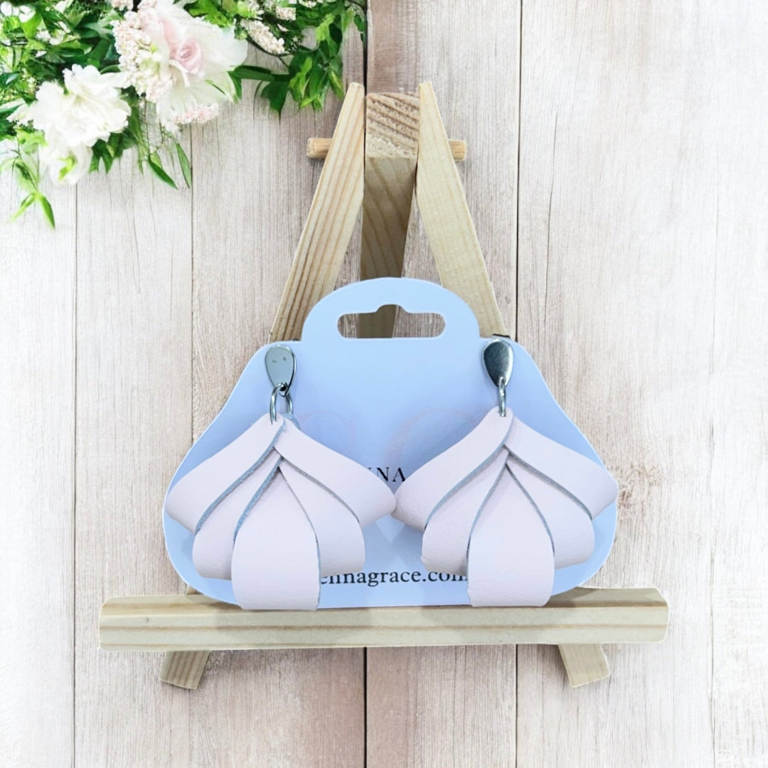 Pastel Folded Petal Earrings - Made to Order - Sienna Sews
