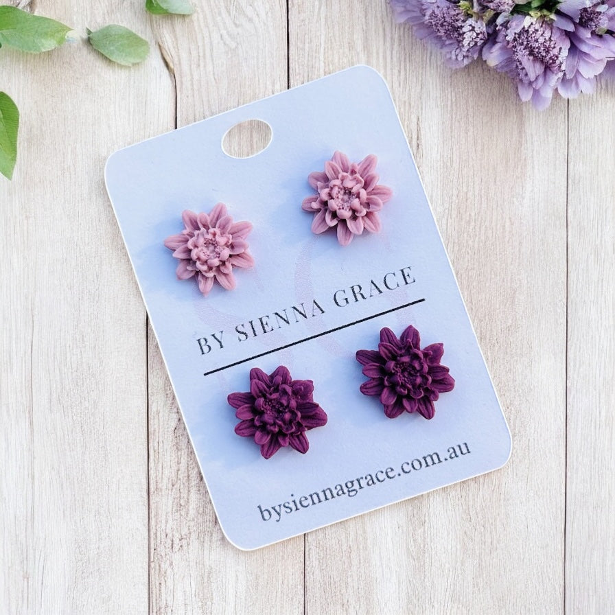 Dahlia Stud Earring Packs - Sienna Sews
