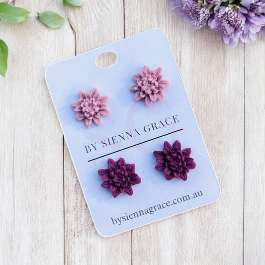 Dahlia Stud Earring Packs