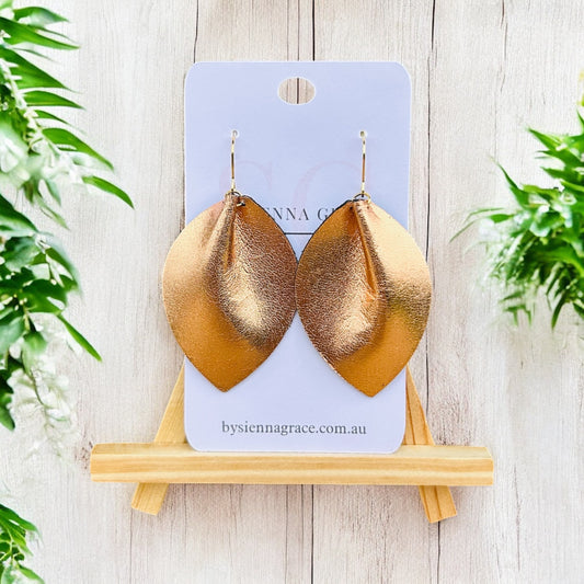 Rose Gold Pinch Leaves - Sienna Sews