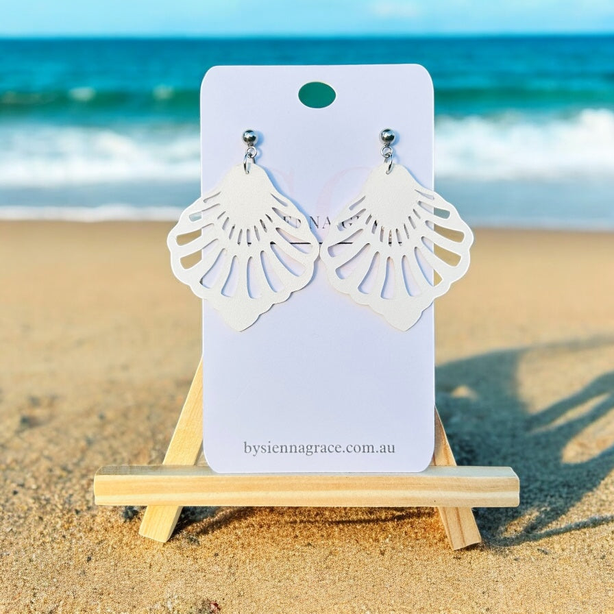 Ornate Seashell Earrings