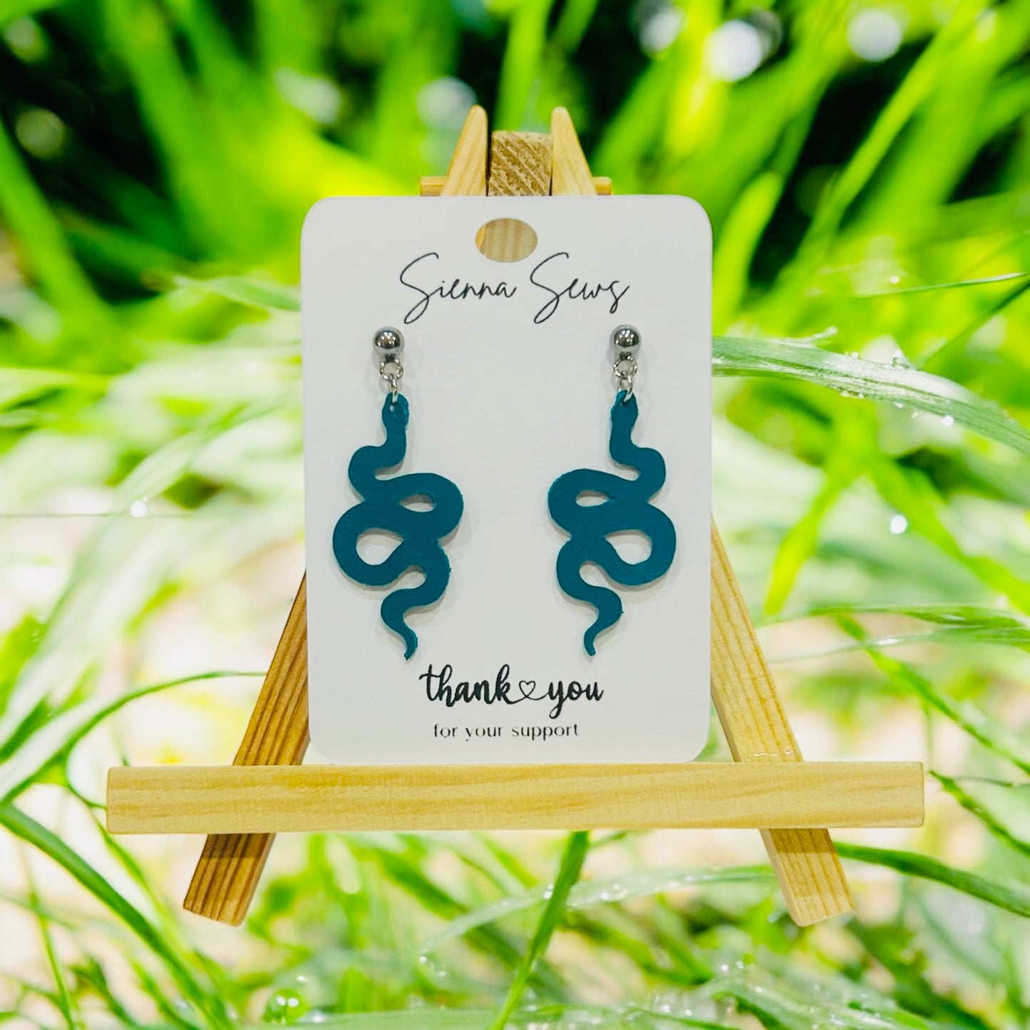 Snake Earrings - Sienna Sews