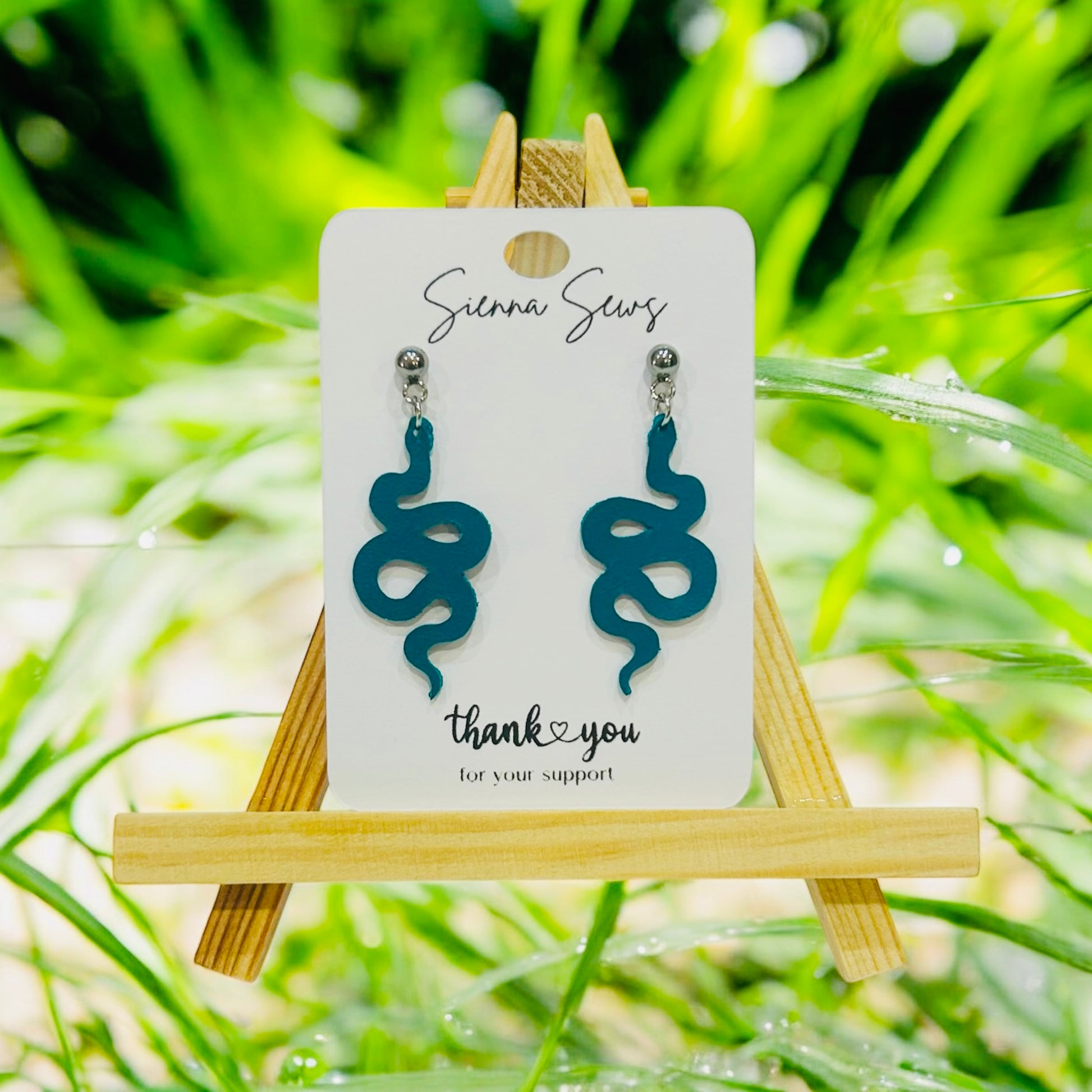 Snake Earrings - Sienna Sews