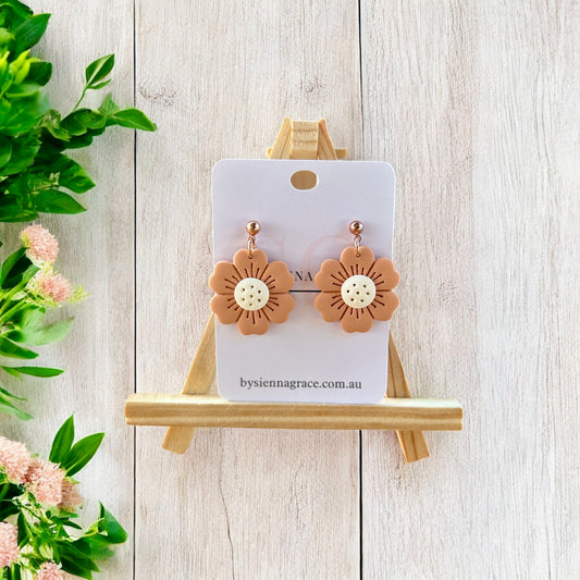 Boho Flower Earrings - Sienna Sews