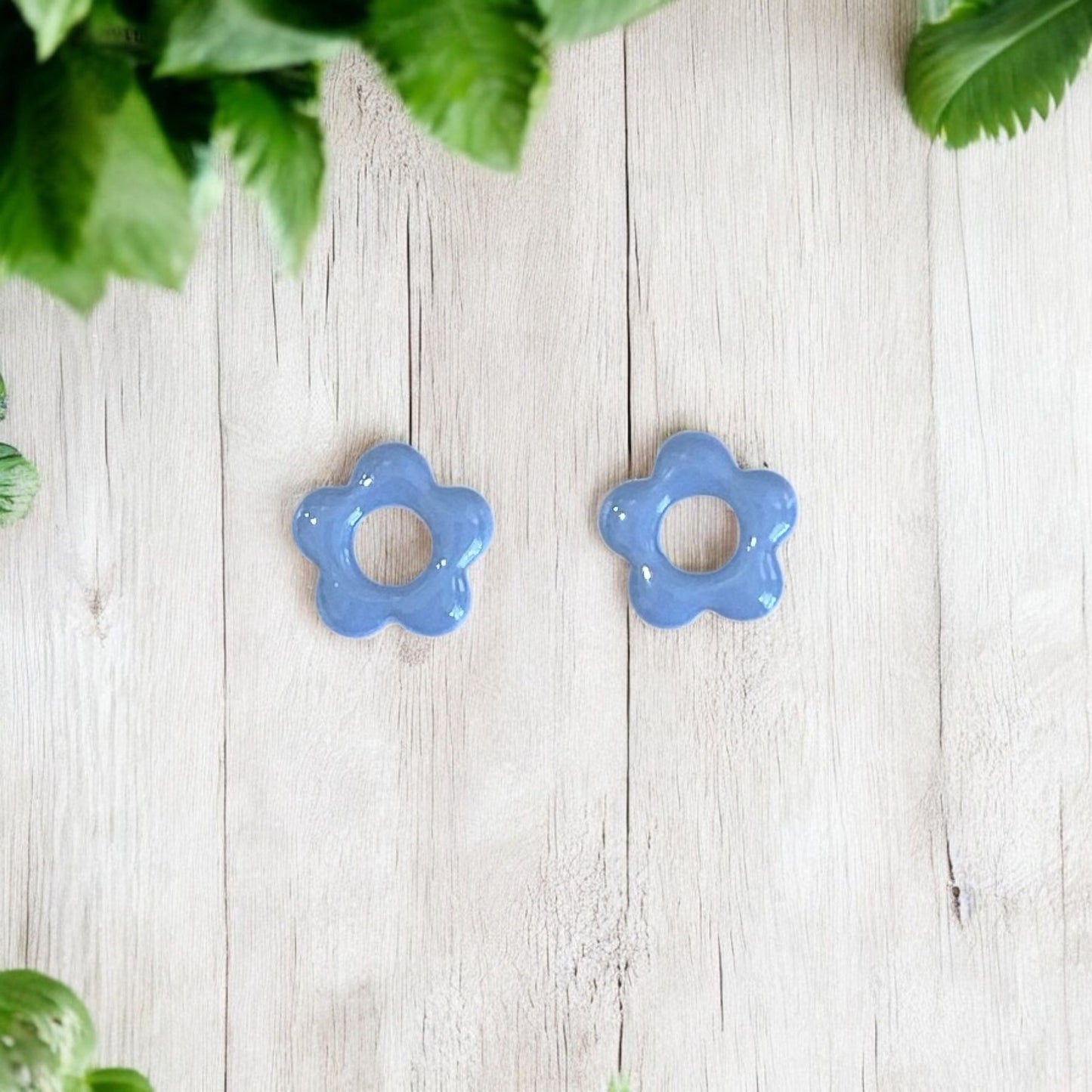 Pastel Flower Huggie Hoop Earrings - Sienna Sews