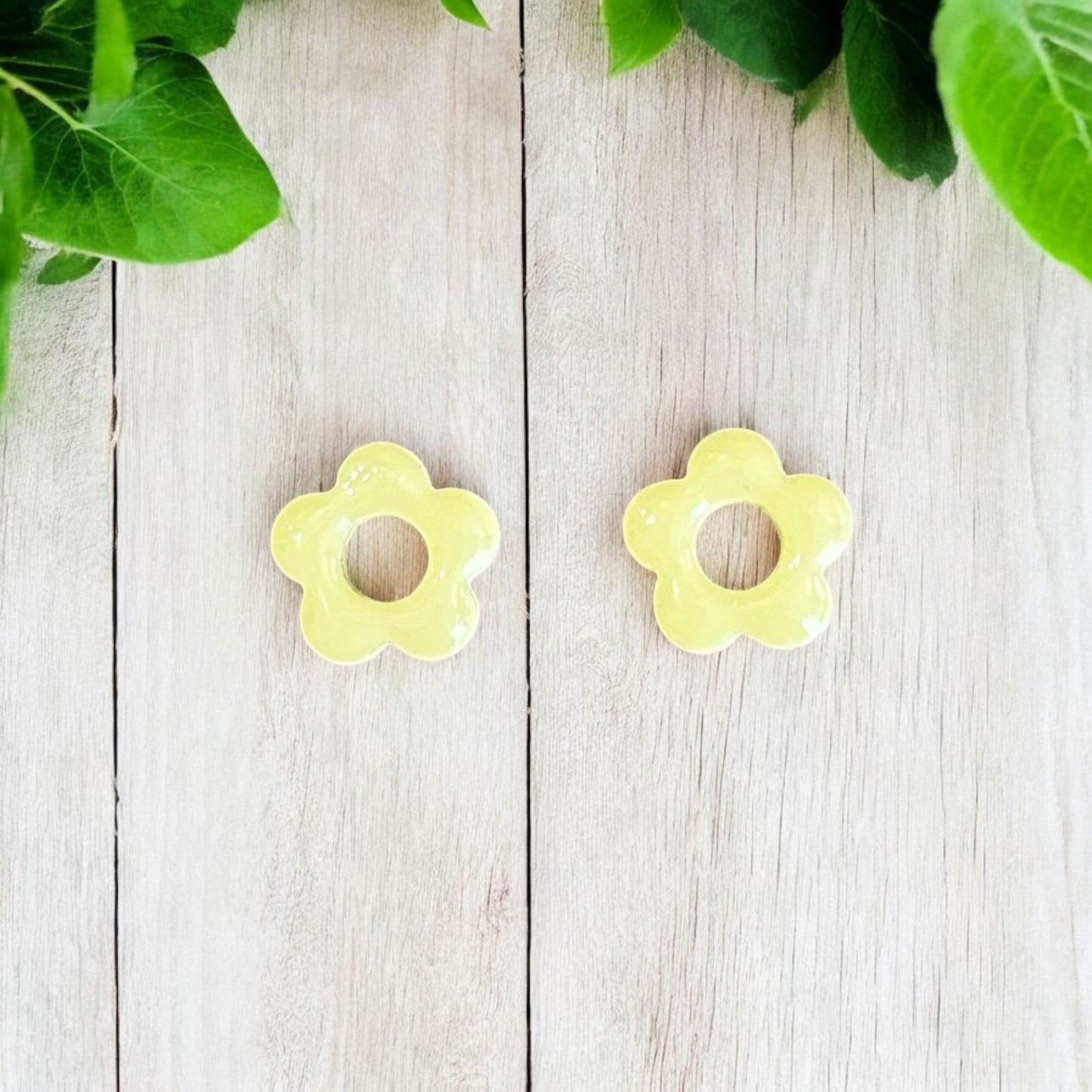 Pastel Flower Huggie Hoop Earrings - Sienna Sews