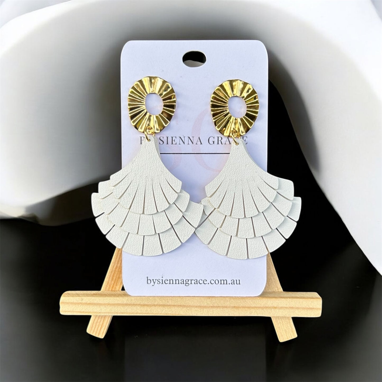 Triple Fan Earrings