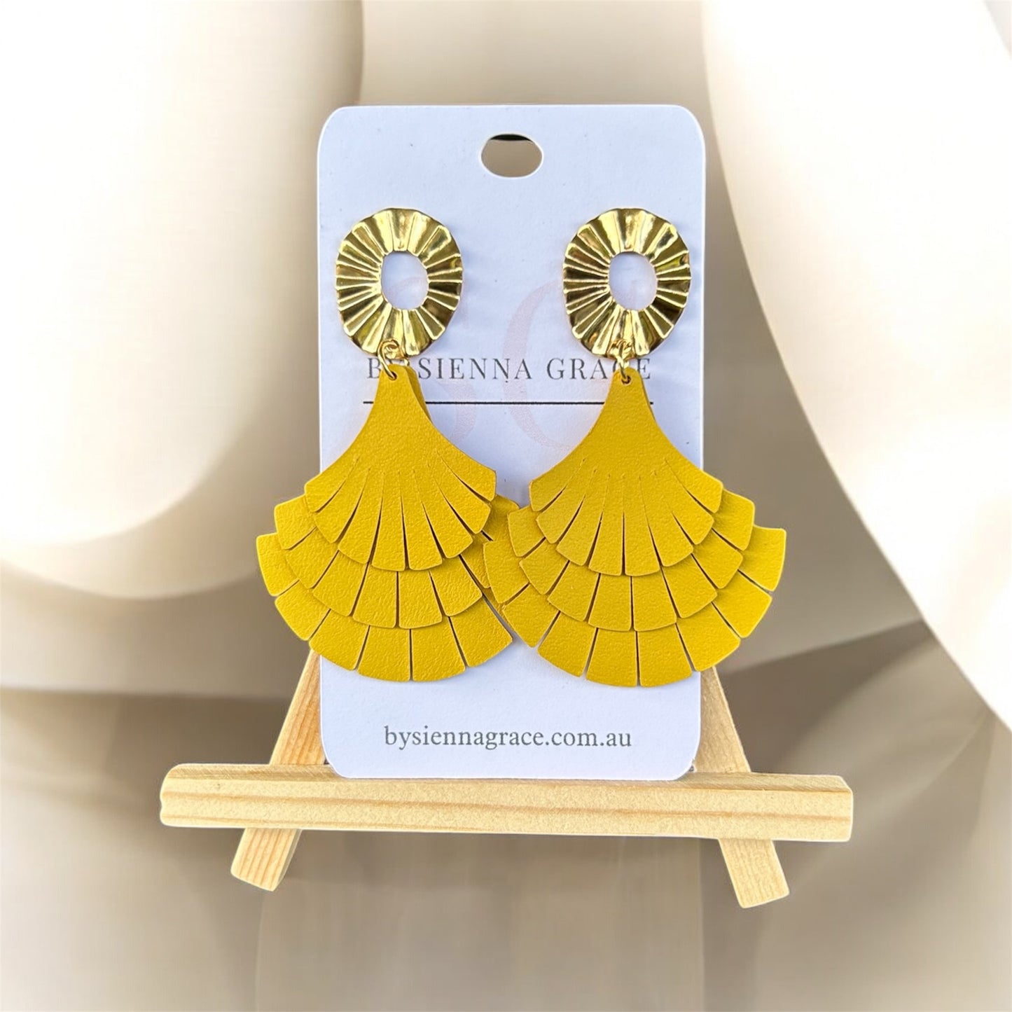 Triple Fan Earrings