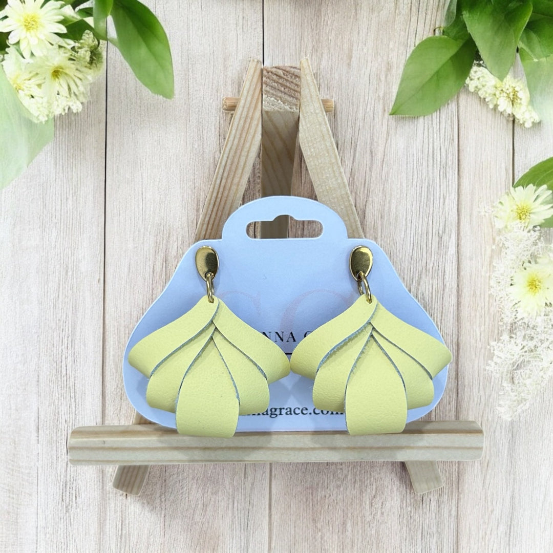 Pastel Folded Petal Earrings - Made to Order - Sienna Sews