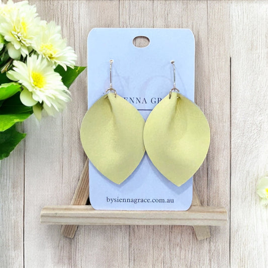 Pastel Pinch Leaf Earrings - Sienna Sews