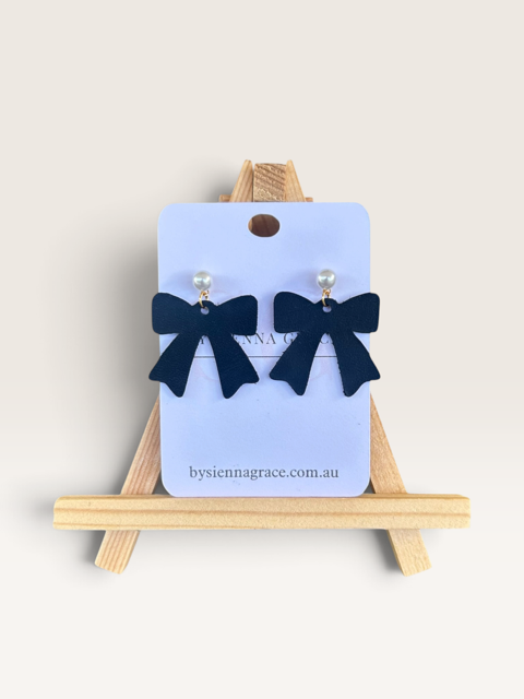 Pearl Bow Drops - Sienna Sews
